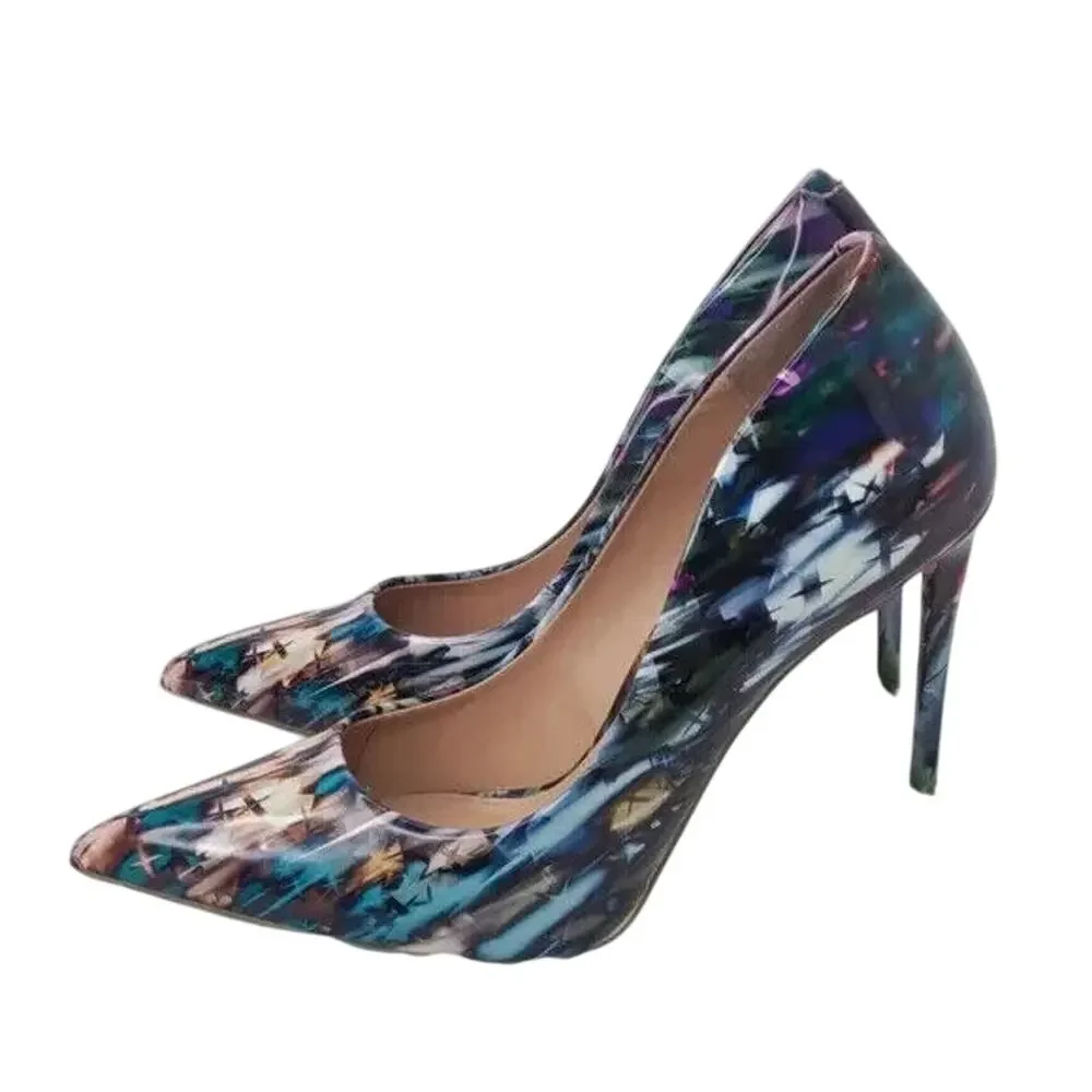 Steve Madden Multicolor Galaxy heels sz6